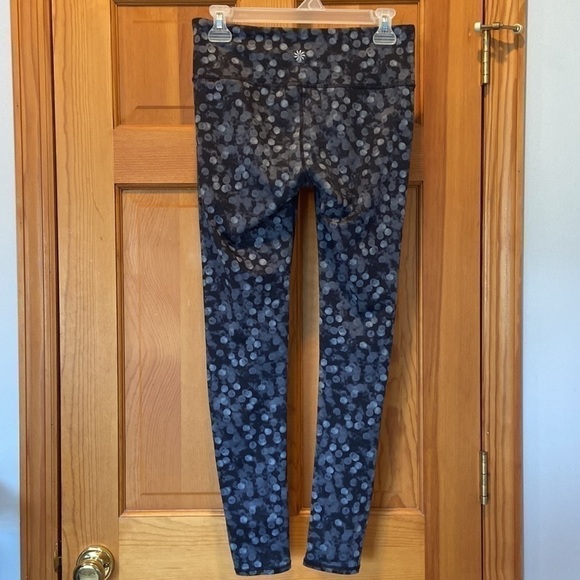 Athleta Grey Circle Patterned High-Waisted Full Length Leggings Size Small - Picture 2 of 5